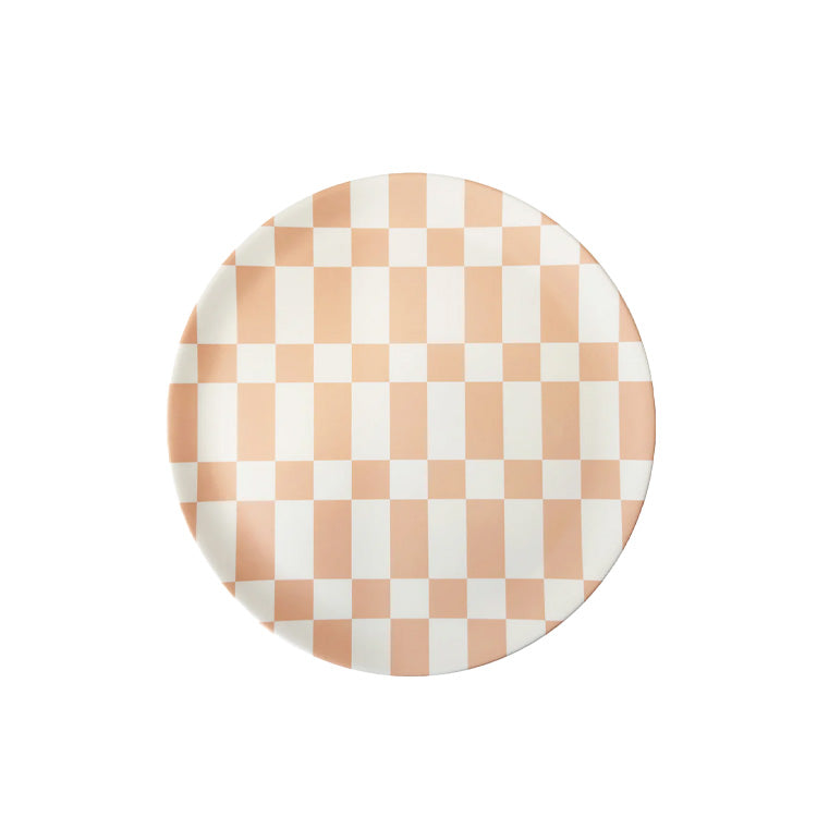 Xenia Taler Long Check Dinner Plate 10"
