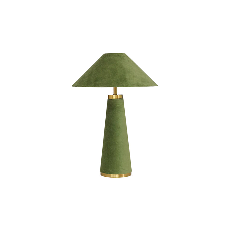 Graff Moss Green Velvet Table Lamp