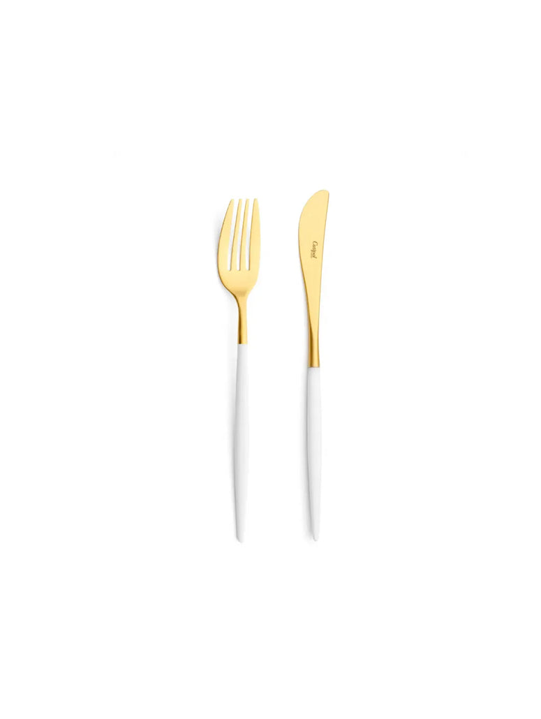 Cutipol Mio Flatware, white/gold