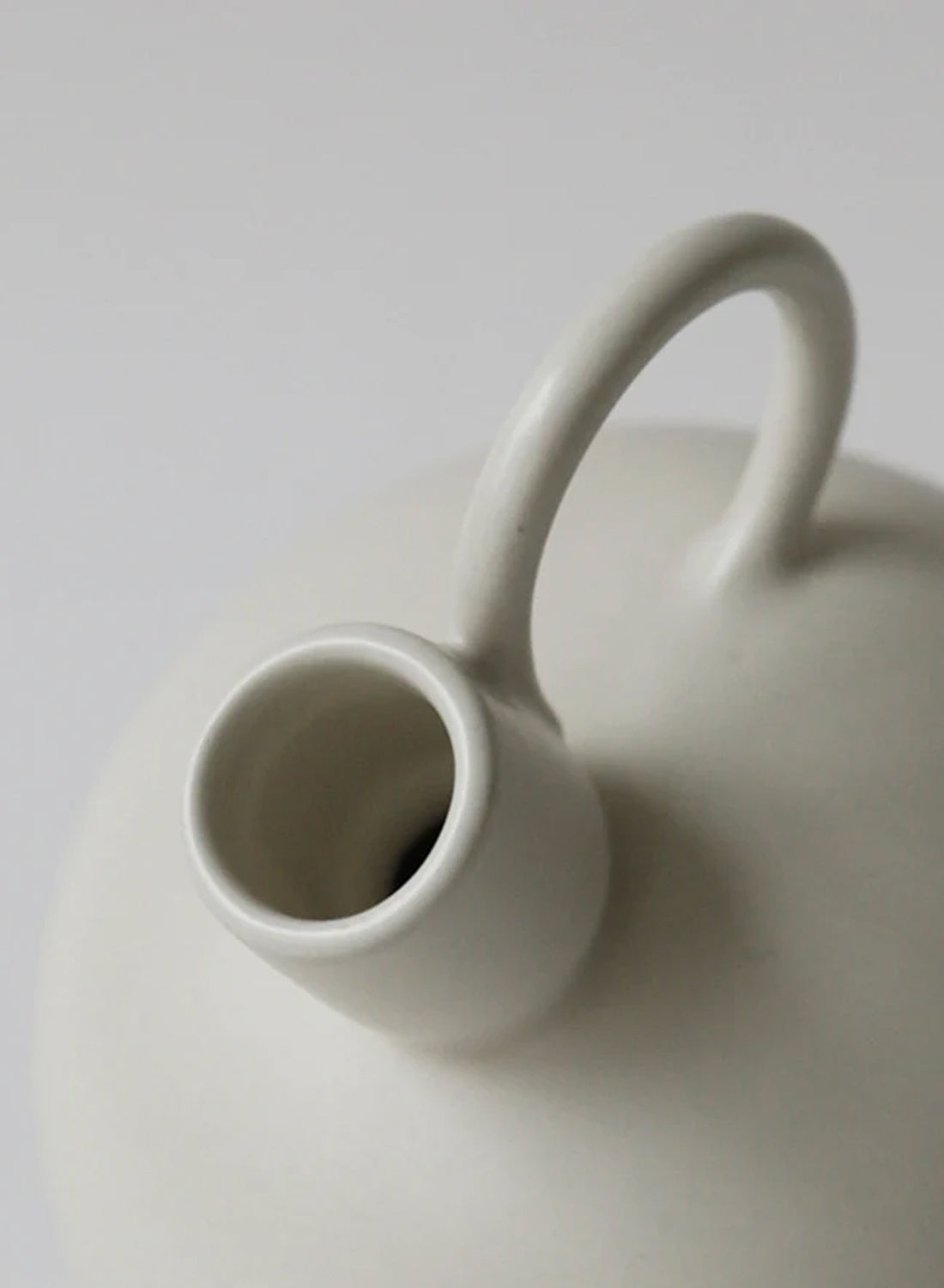 NR Ceramics Gourd Candle Holder, fog
