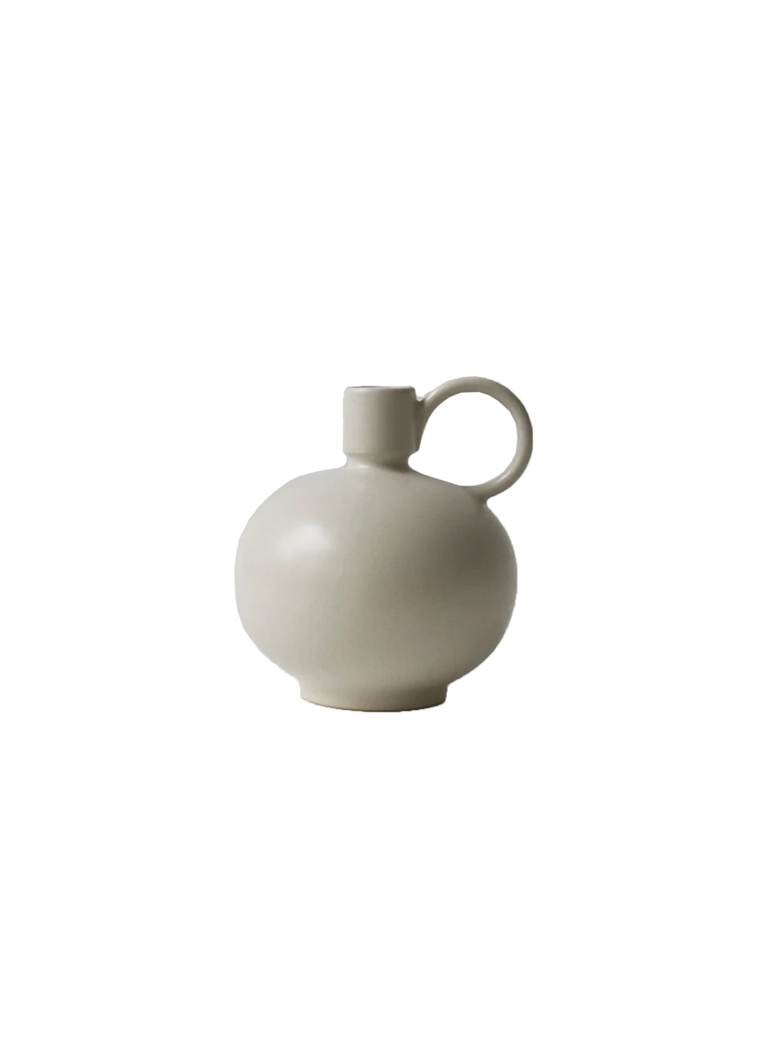 NR Ceramics Gourd Candle Holder, fog
