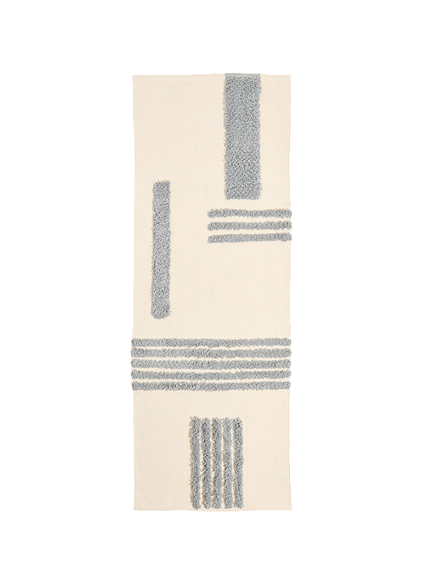 Quiet Town Reyes Rug, Storm 56"x 22"