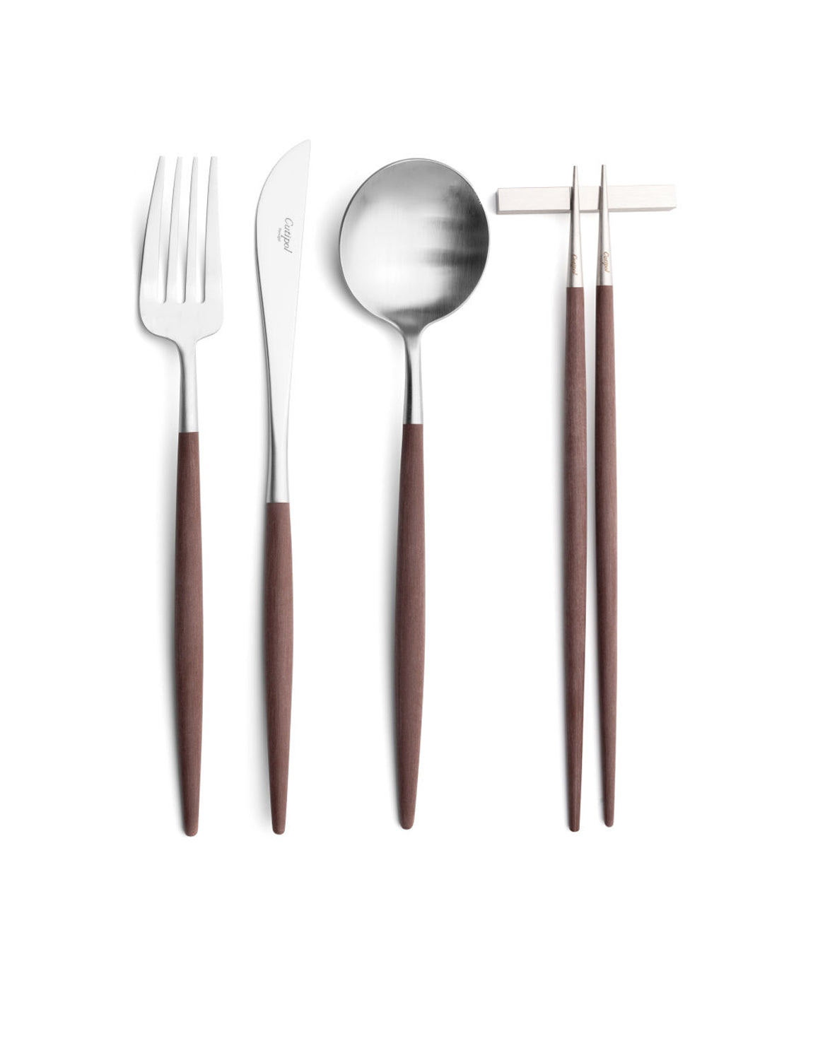 Cutipol Goa Flatware, brown/silver