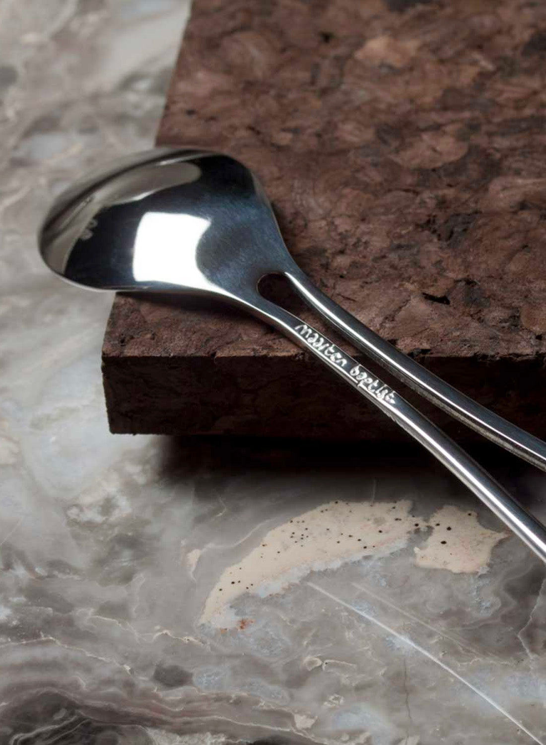 Maarten Baptist Outline Small Spoon - Polished Stainless Steel