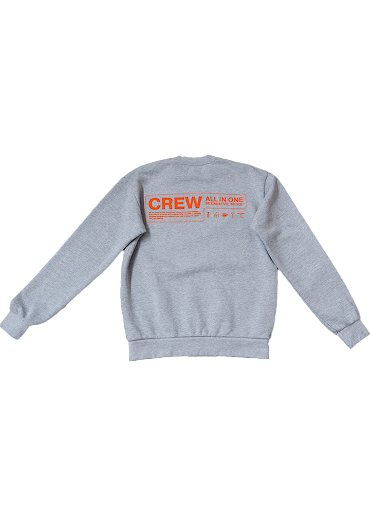 6XS Crew Swatshirt,grey