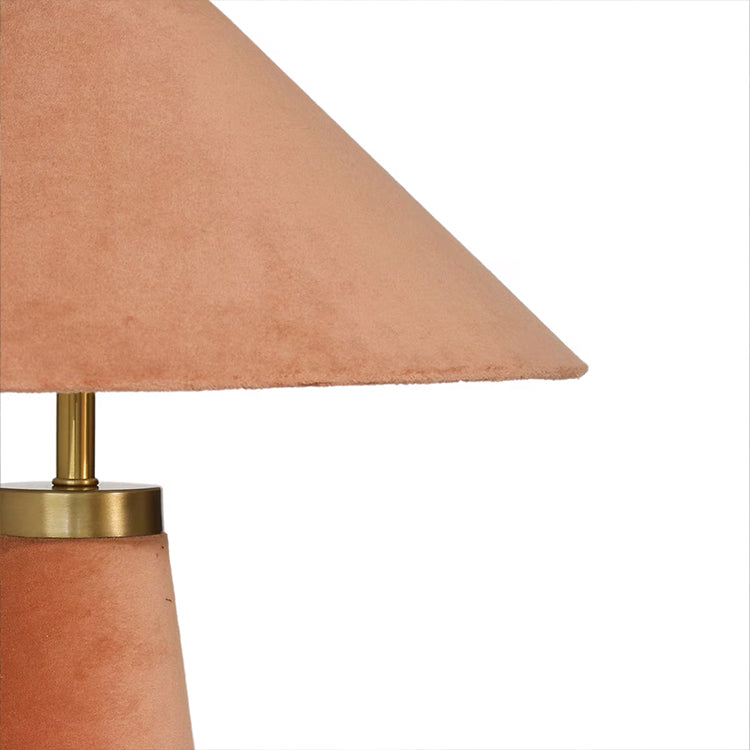 Graff Terracotta Velvet Table Lamp