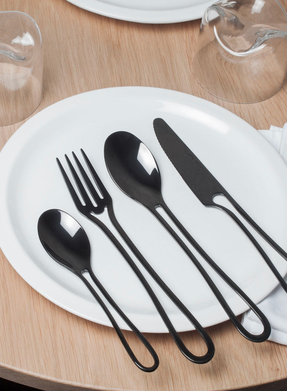 Maarten Baptist Outline Table Spoon - Black