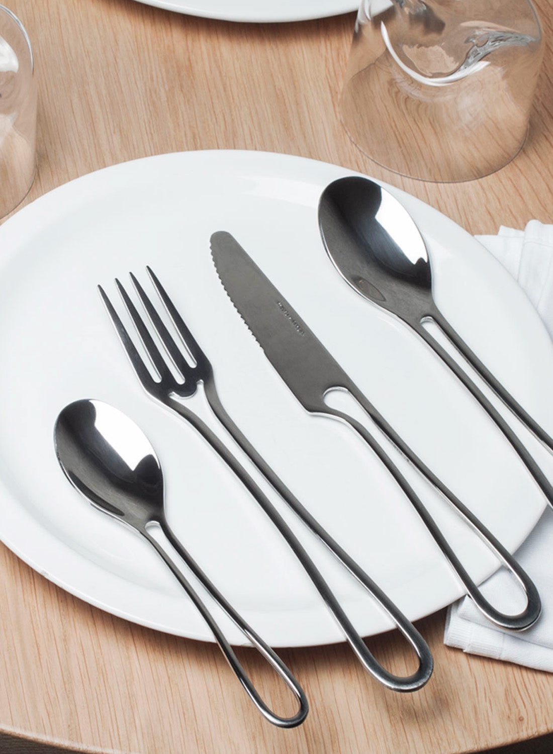 Maarten Baptist Outline Table Knife - Polished Stainless Steel