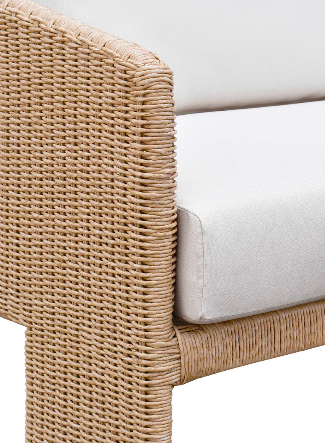 Luxe Almond Outdoor Sofa