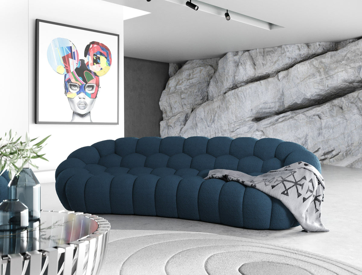 Veridian 104"Sofa, blue