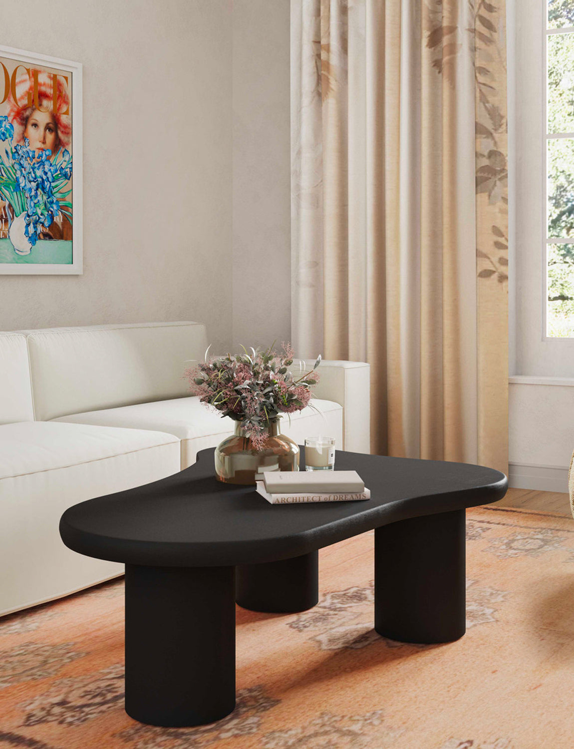 Davoy Coffee Table, black
