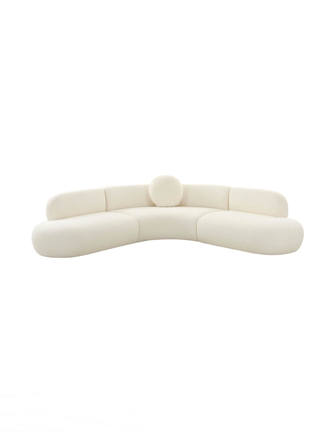 Bibi Boucle Sectional, Cream