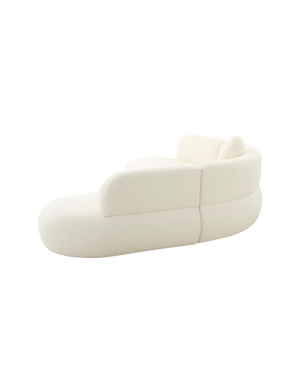 Bibi Boucle Sectional, Cream