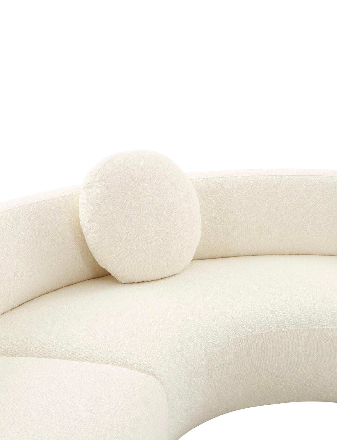 Bibi Boucle Sectional, Cream
