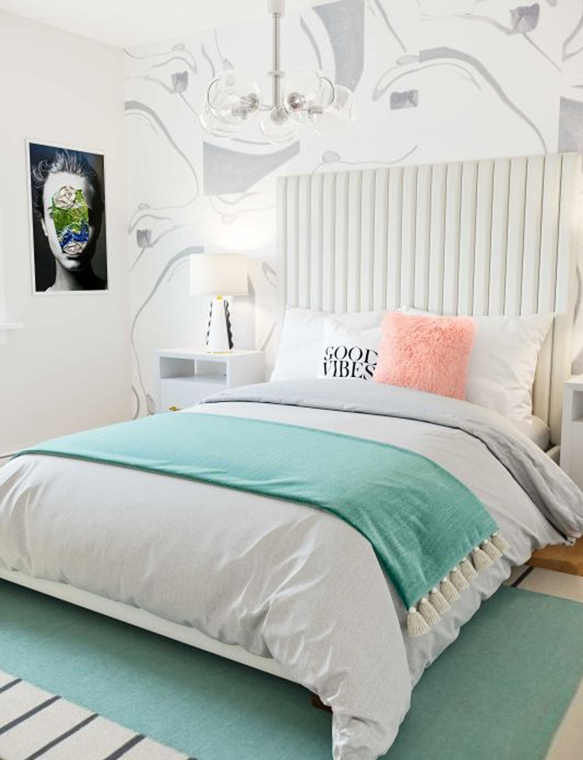 Addison Bed, white