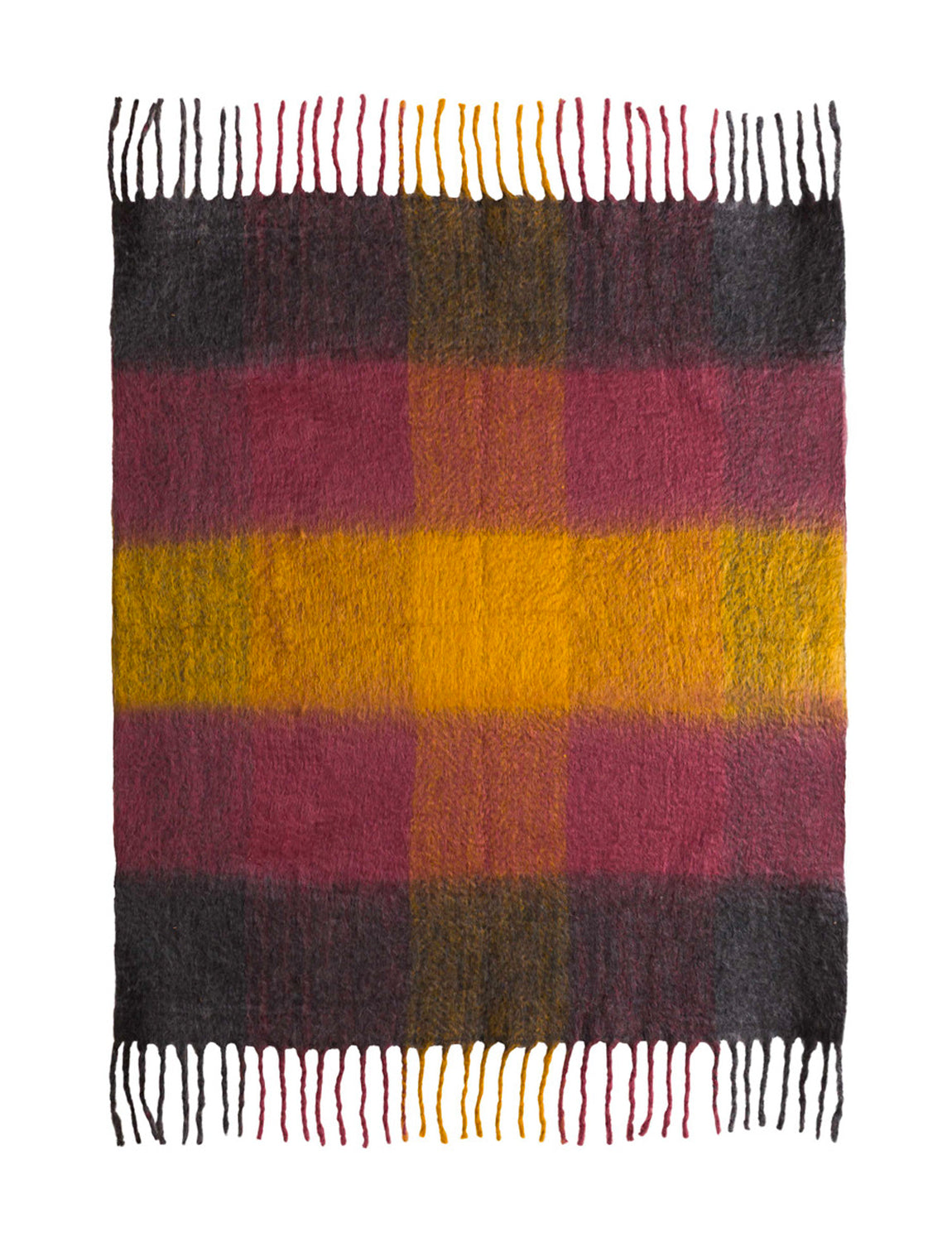 Afia Wool Throw, multi color
