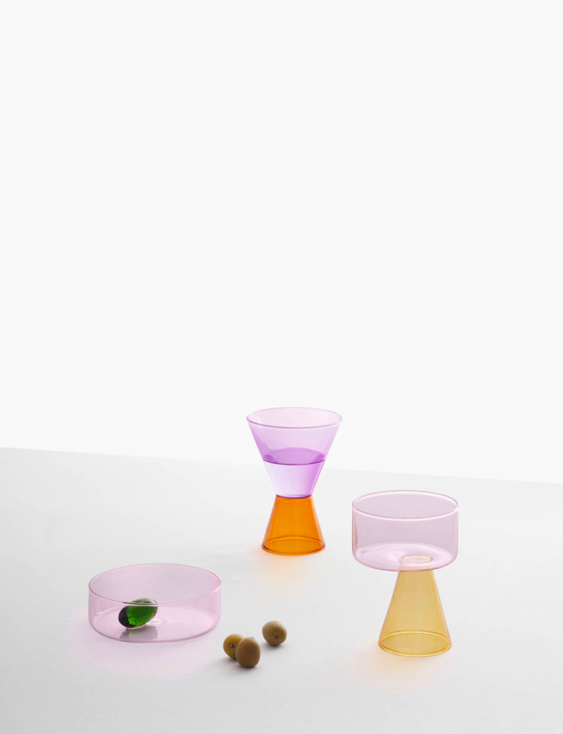 Ichendorf Travasi Glass, amber-liliac
