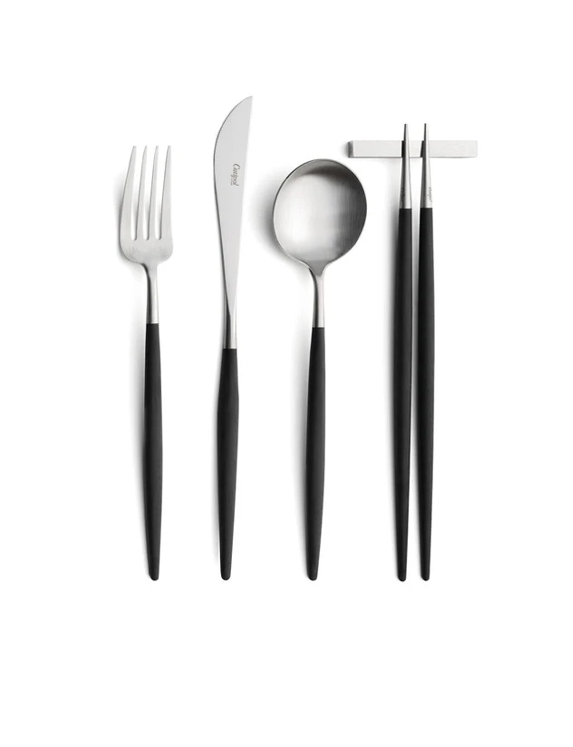 Cutipol Goa Flatware, black/silver