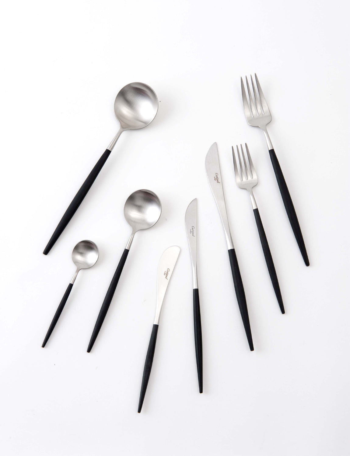 Cutipol Goa Flatware, black/silver