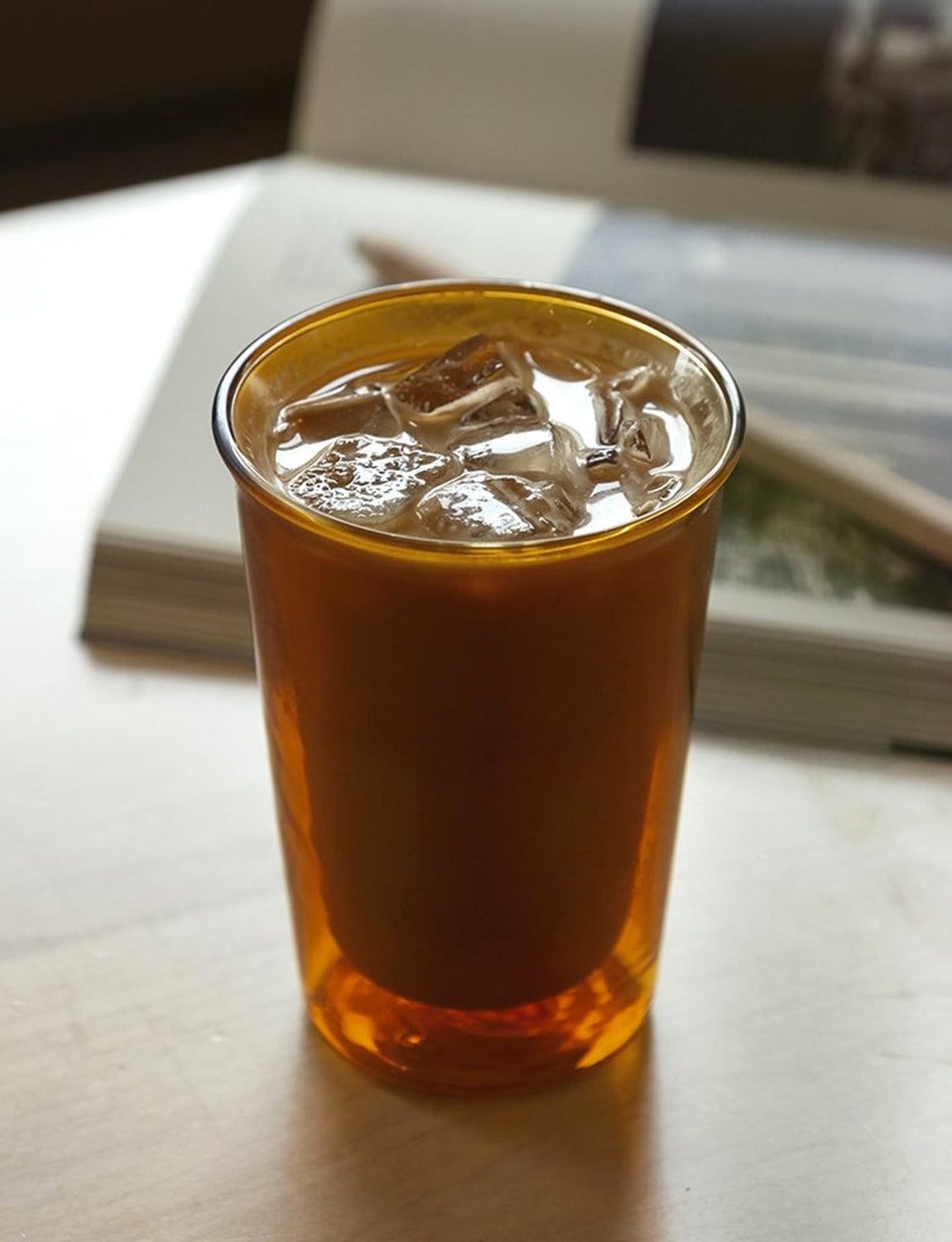 Kinto Cast Amber Double Wall Glass 290ml
