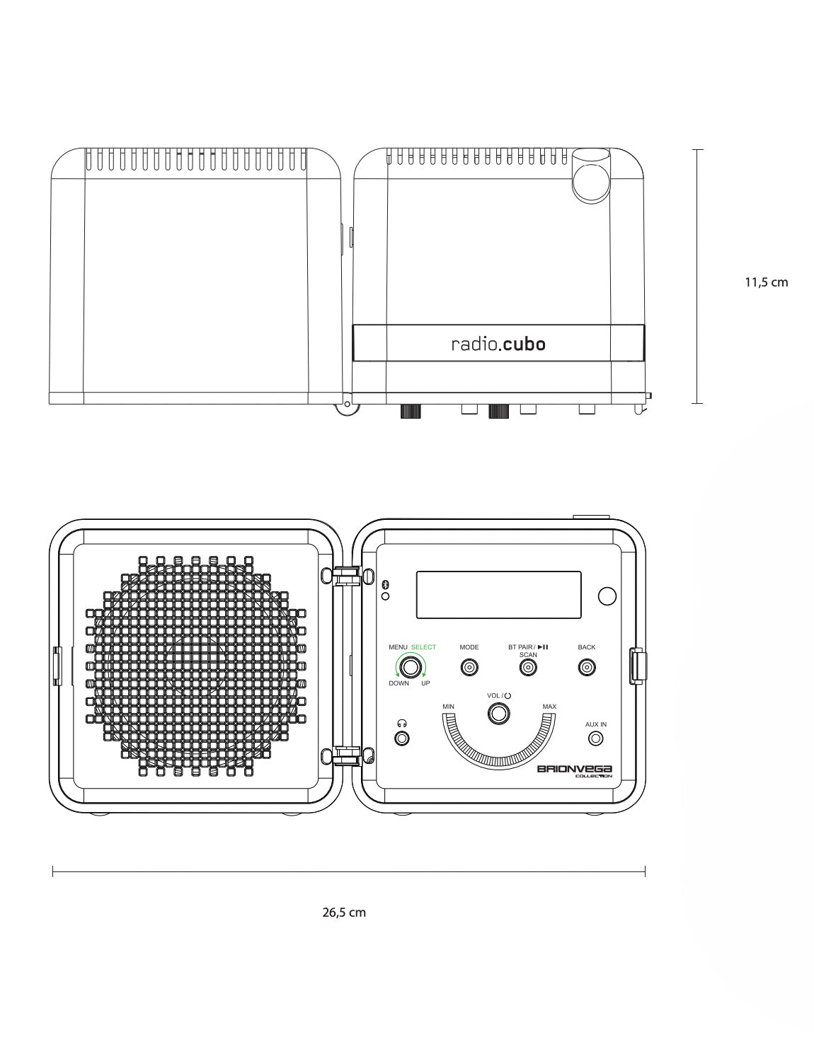 Brionvega Radio.Cubo