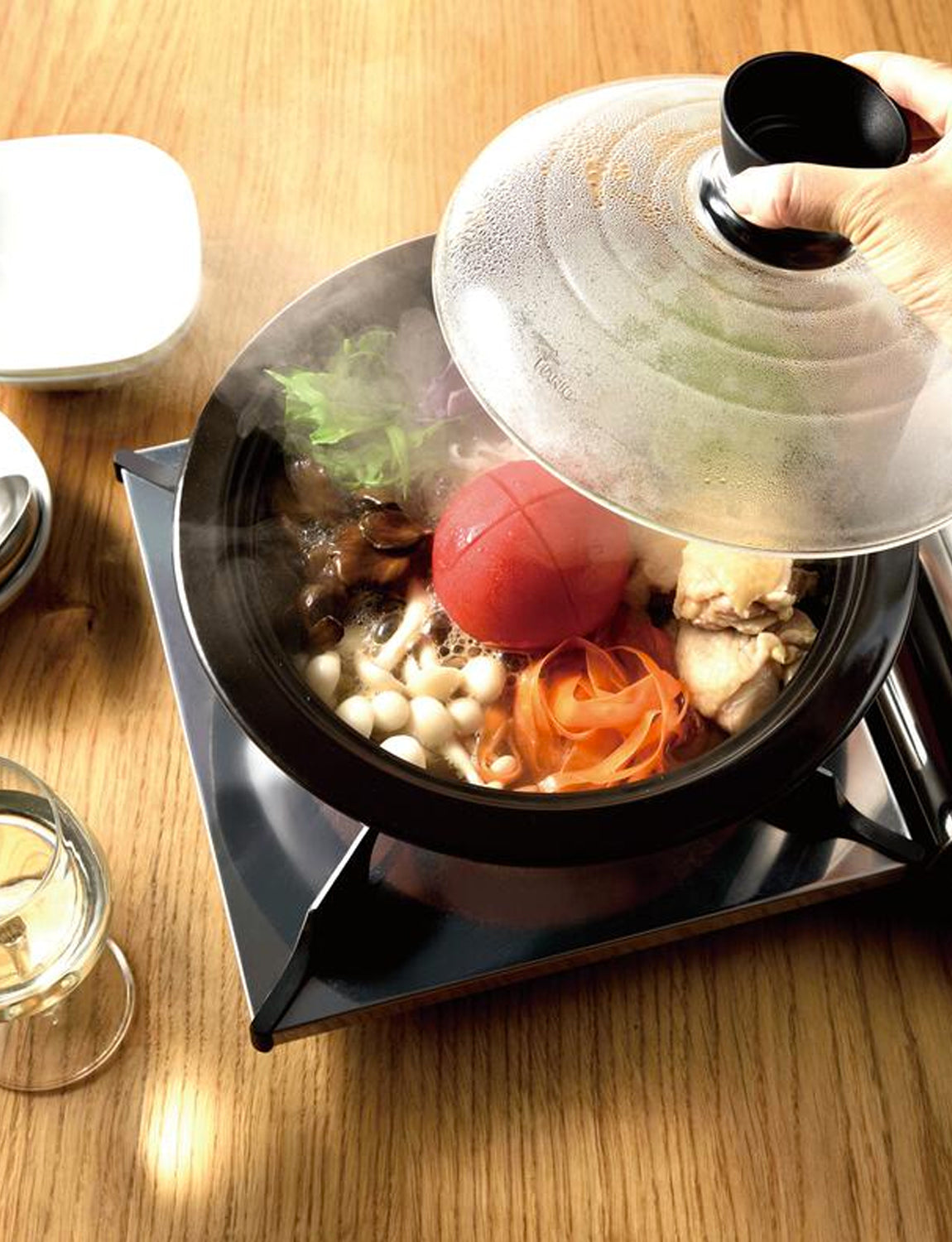 Hario Glass Lid Pot Donabe 2L