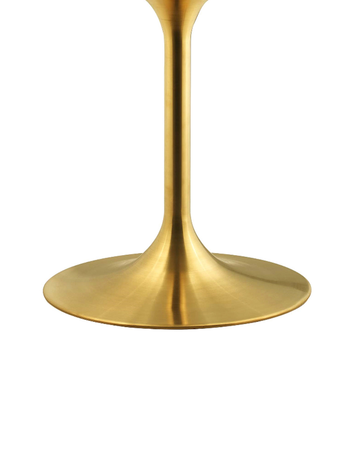 Lily Round Marble 28" Dining Table, gold base