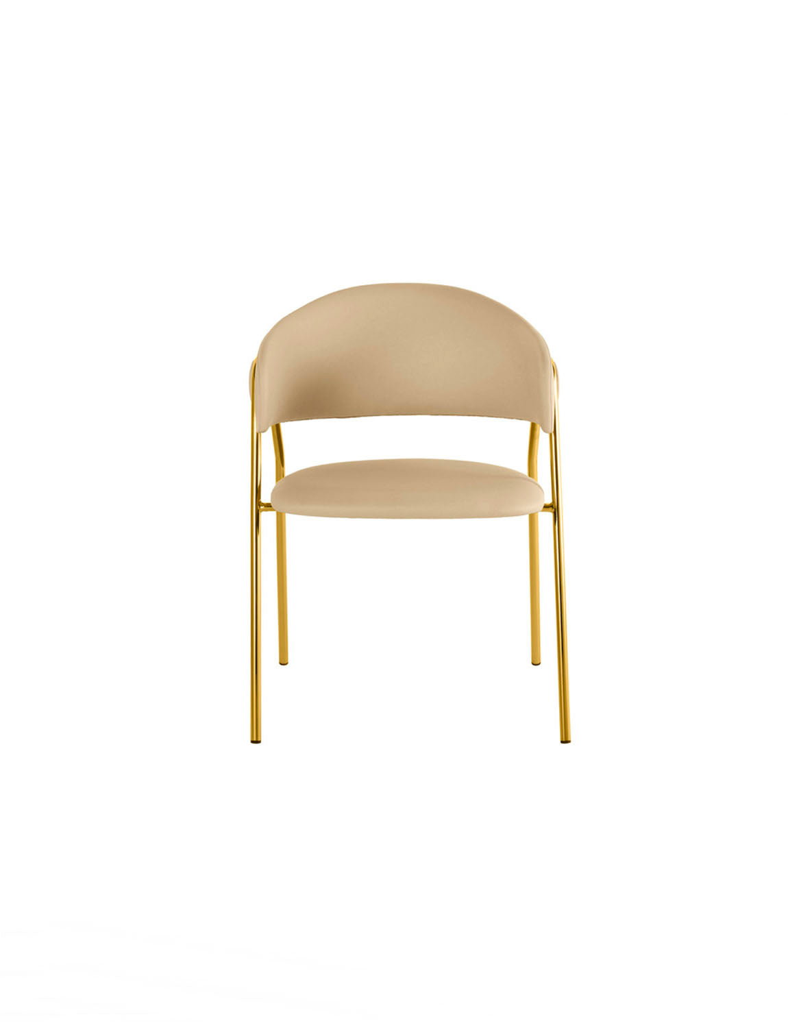 Joyce Vegan Leather Dining Chair (set of 2),cream