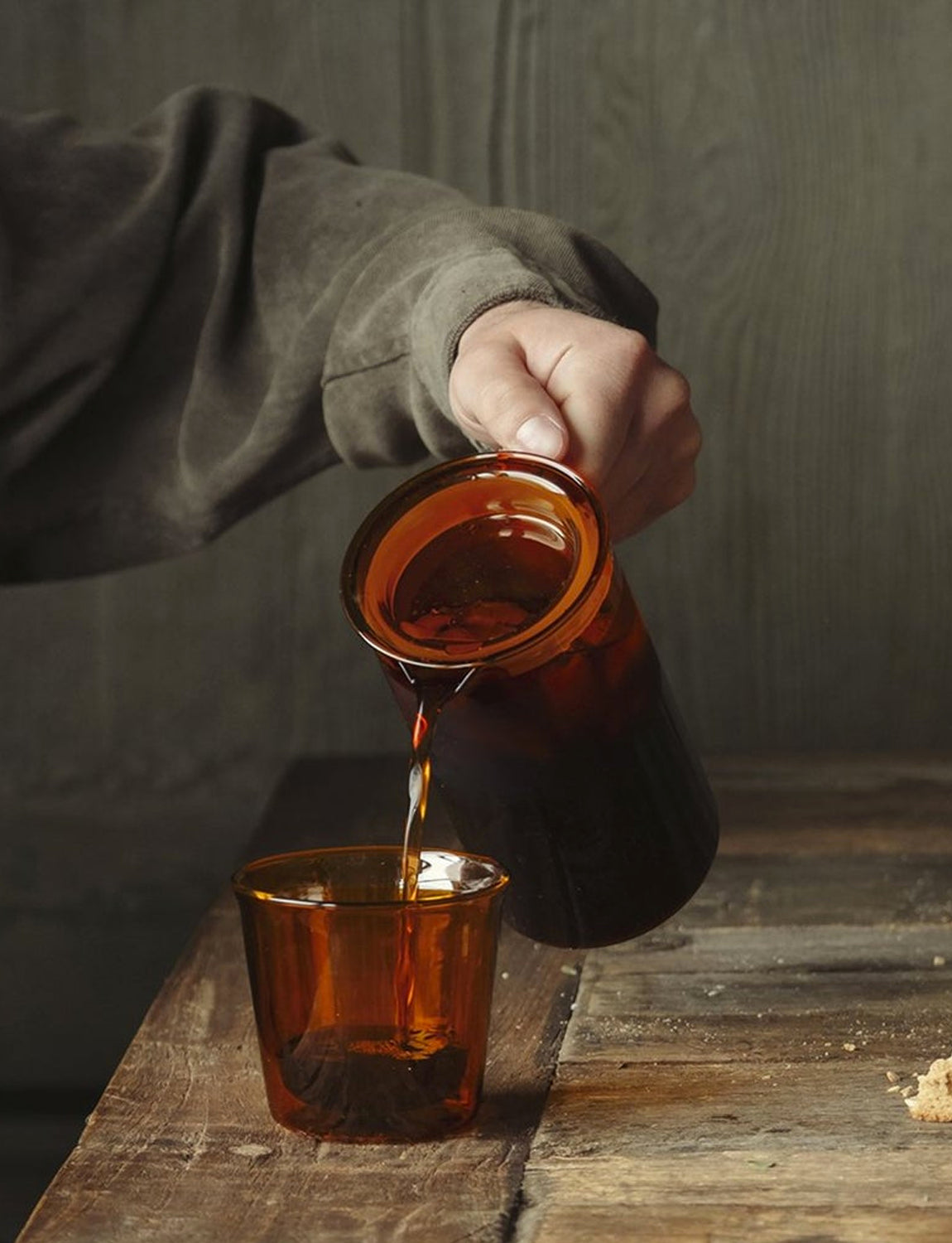 Kinto Cast Amber Double Wall Glass 250ml