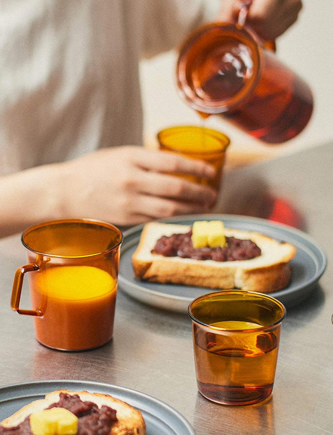 Kinto Cast Amber Glass 180ml