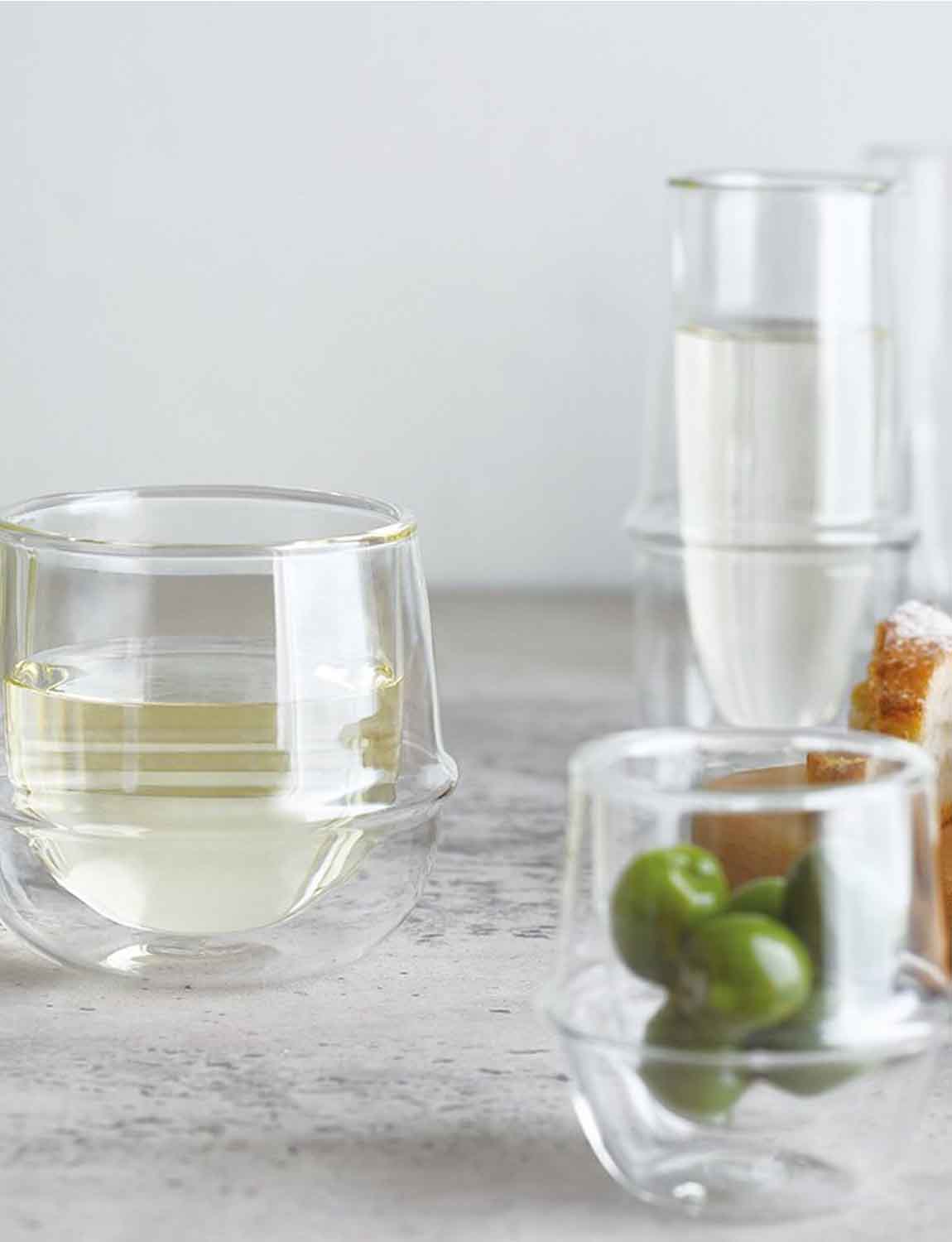 Kinto Kronos Double Wall Champagne Glass 160ml / 5oz