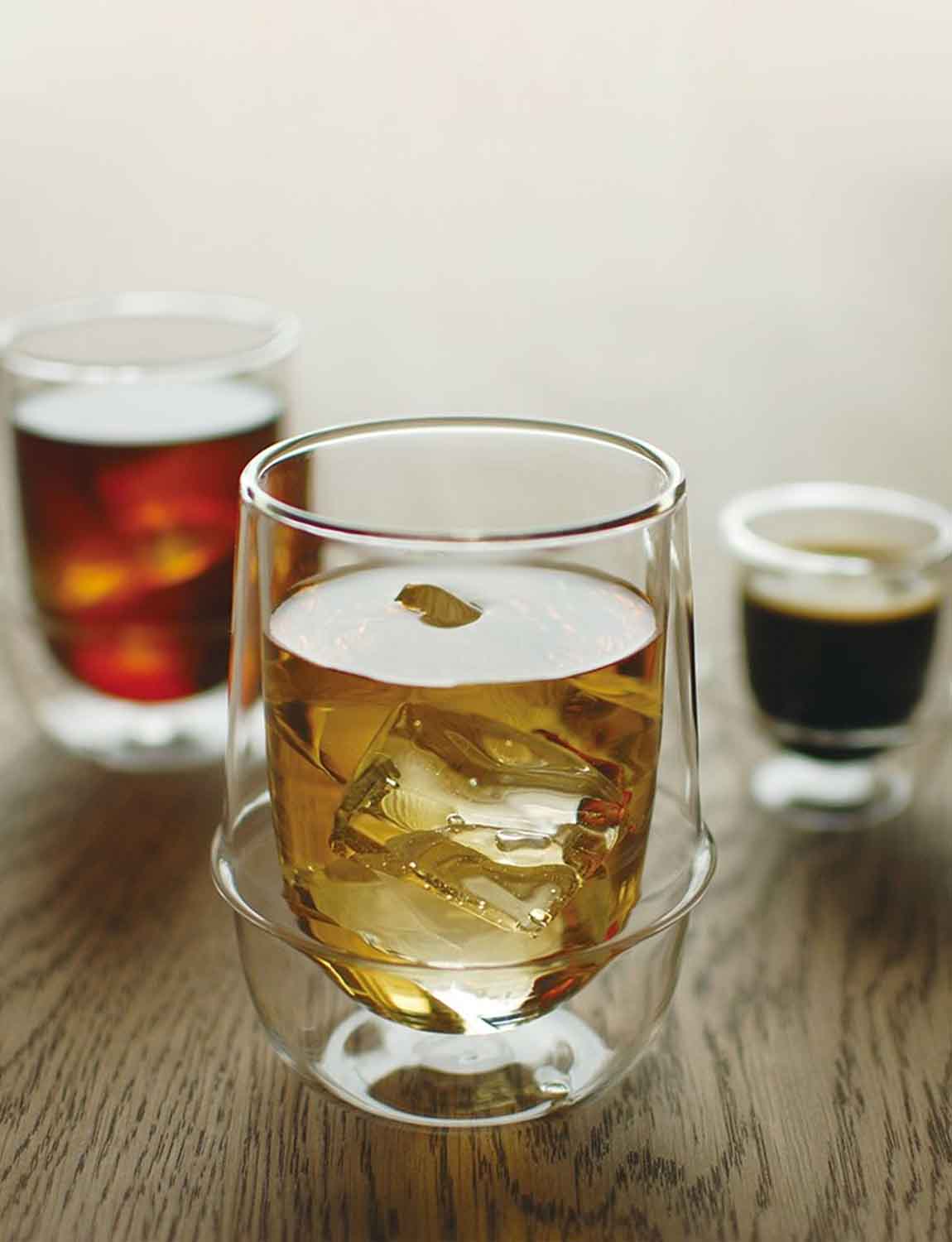 Kinto Kronos Double Wall Iced Tea Glass 350ml / 12oz