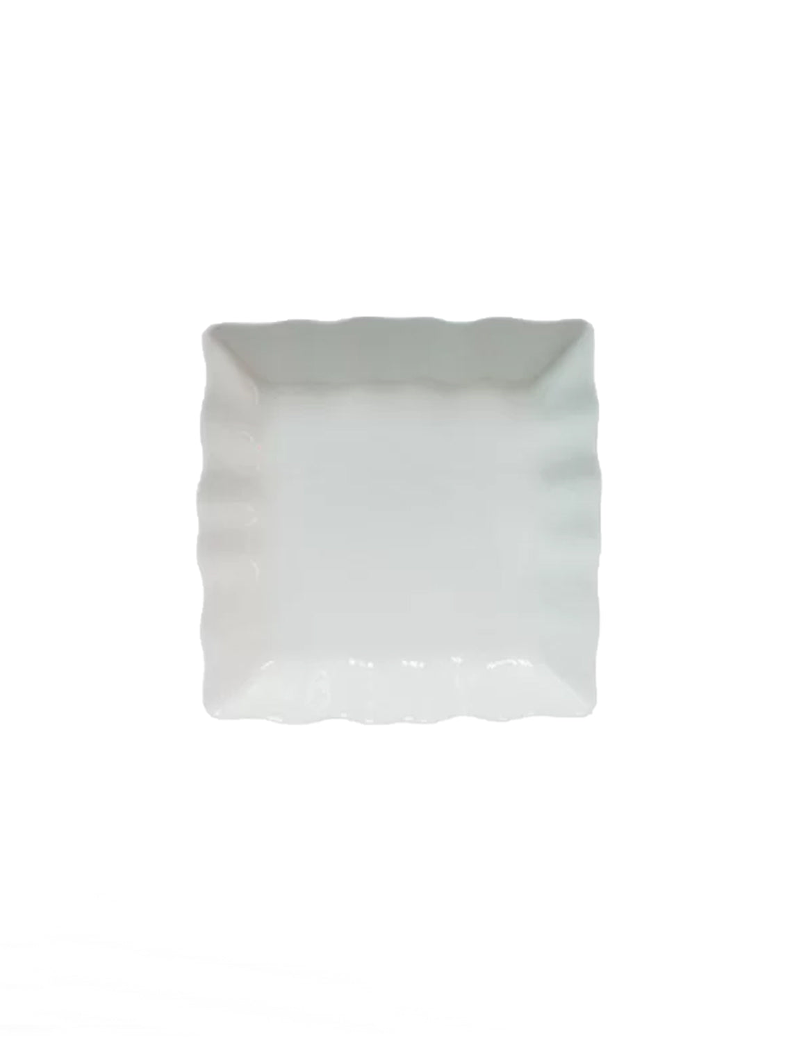 Twig White Serving Lace Square Plate, medium