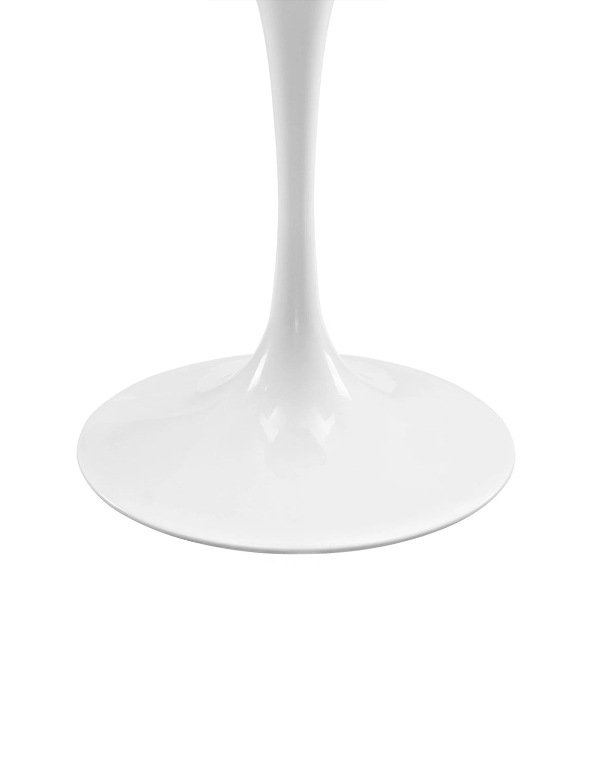 Lily Round White 40" Dining Table, white base