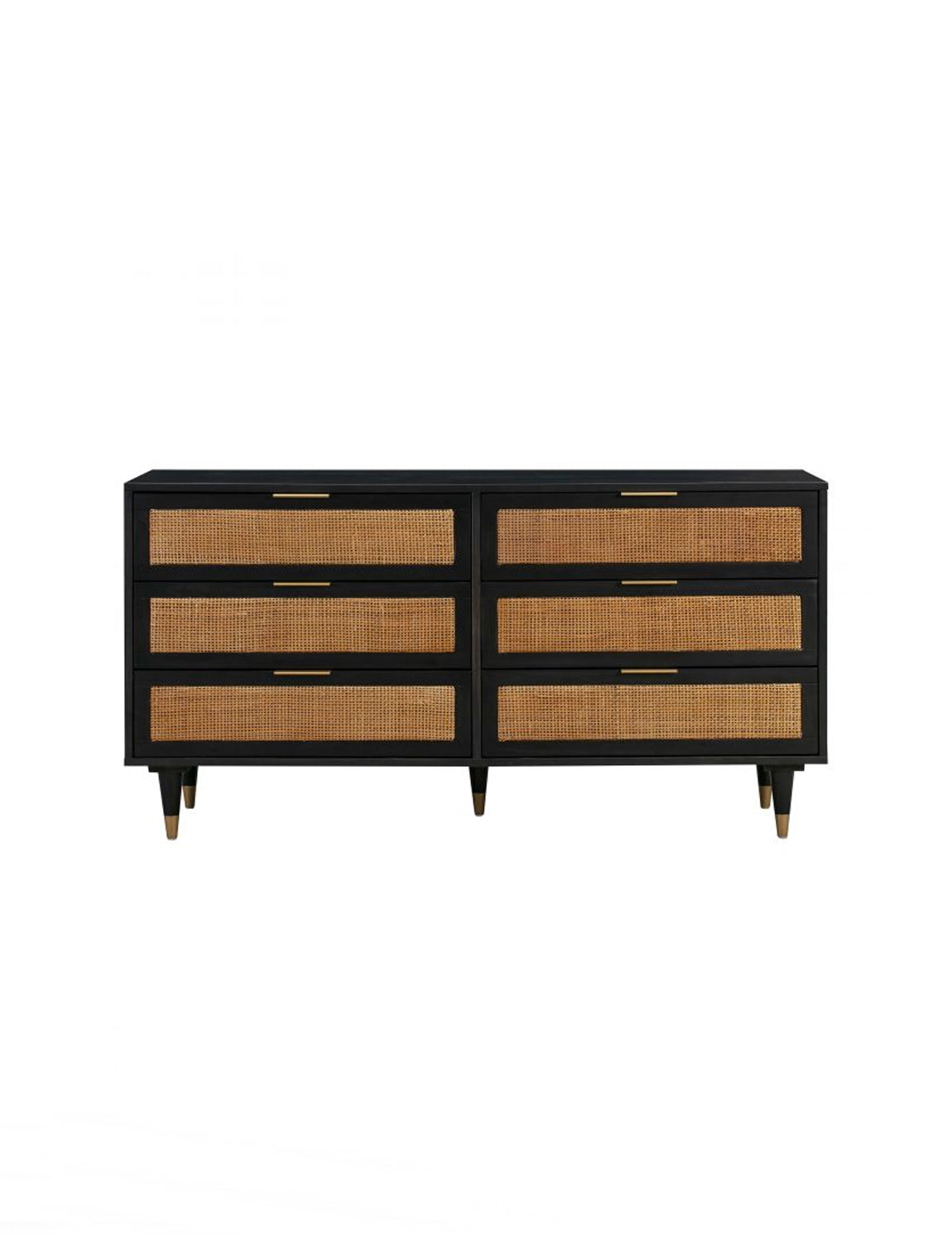 Sera Noir 6 Drawer Dresser