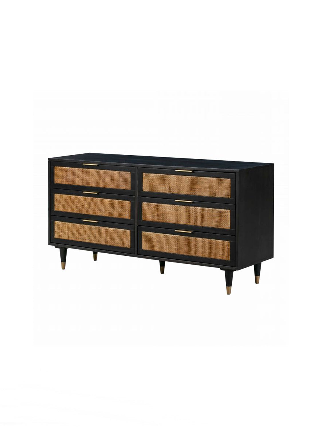 Sera Noir 6 Drawer Dresser