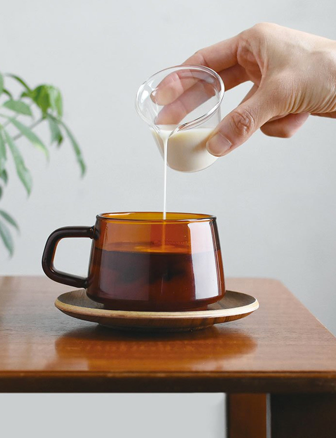 Kinto Sepia Cup & Saucer 270ml / 9oz