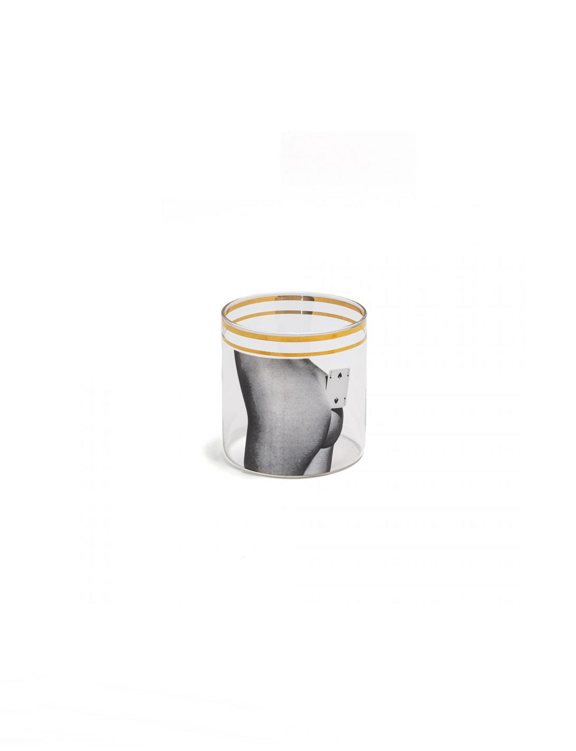 Seletti Toiletpaper Glass Water, Two of Spades