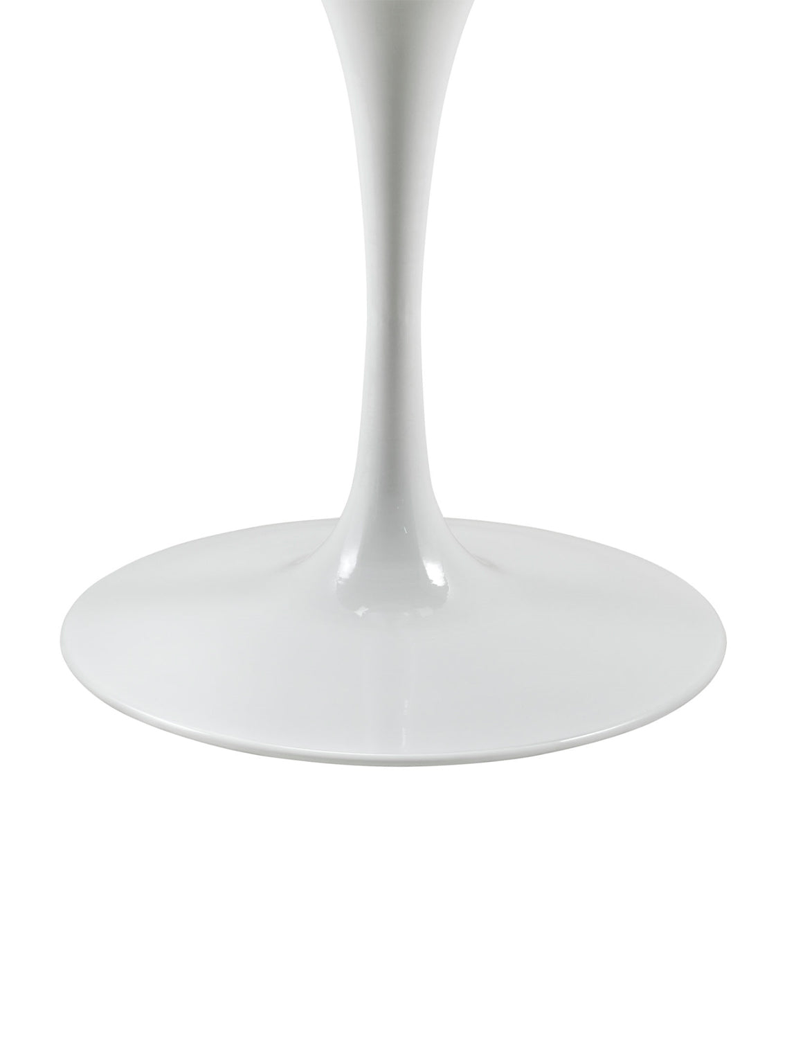 Lily Oval Marble 48" Dining Table, white base