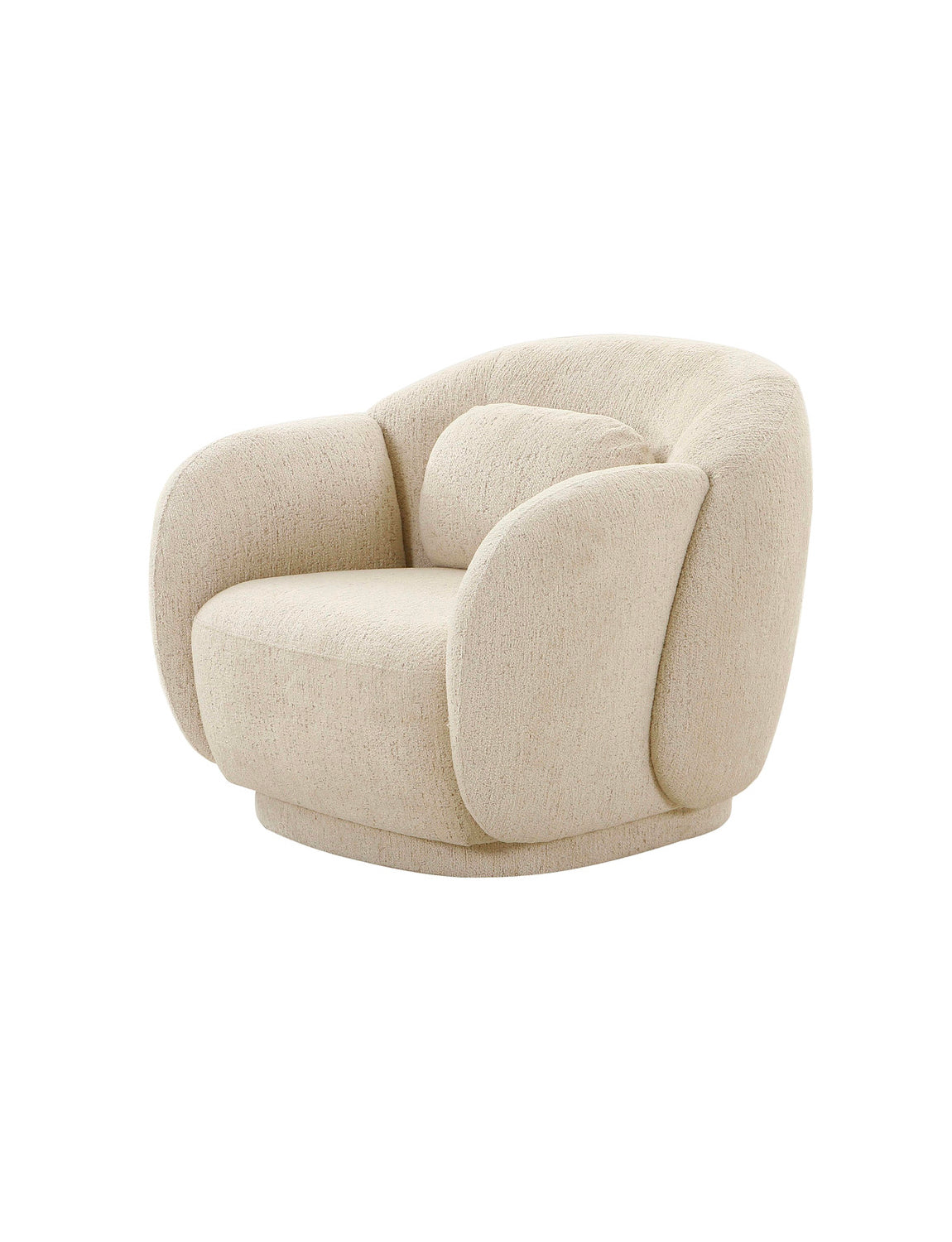 Zion Cream Boucle Accent Chair