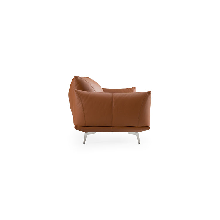 Lopez Leather Sofa, Cognac