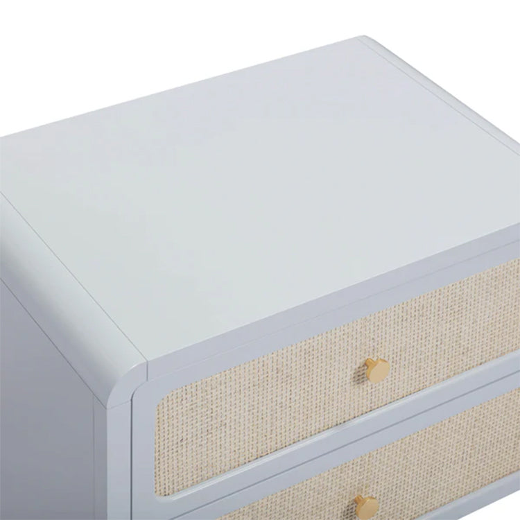 Pattie Rattan Nightstand, Blue