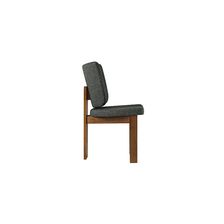 Alma Armless Dining Chairs set of 2, Black