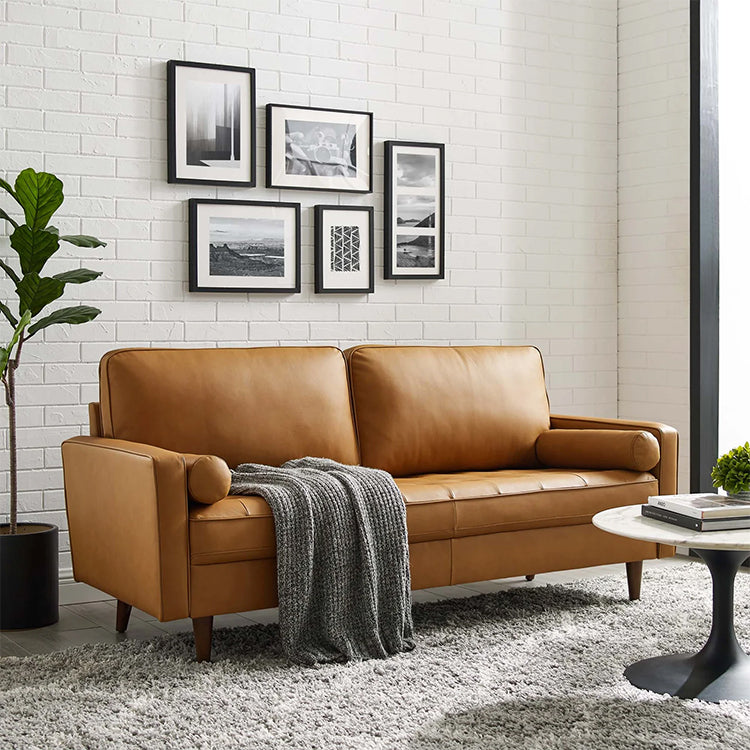 Vodoo Leather Sofa, tan