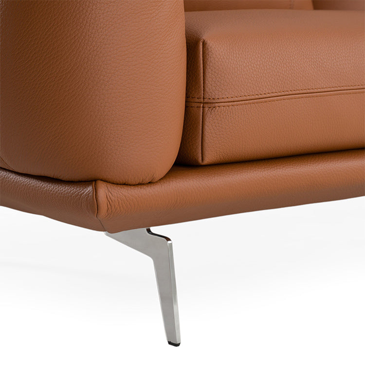 Lopez Leather Sofa, Cognac
