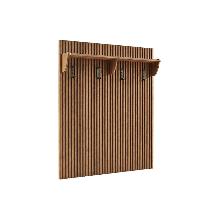 Chateau Storage Bench and Coat Rack, walnut