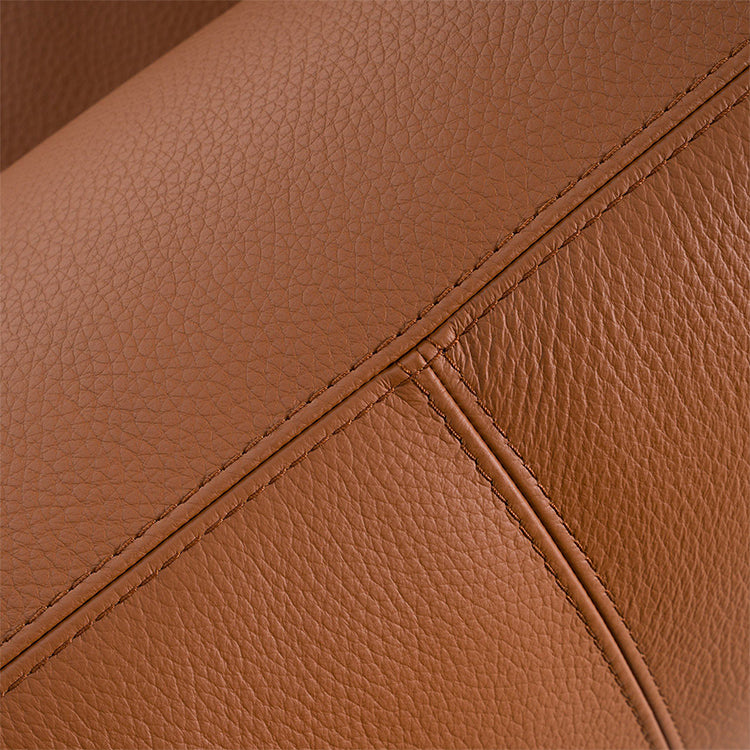Lopez Leather Sofa, Cognac