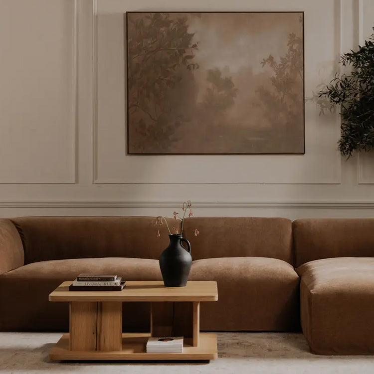 Small Malaga Coffee Table, Rustic Oak