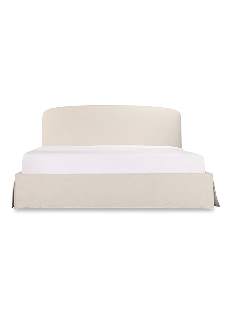 Snooze Queen Storage Bed,cream