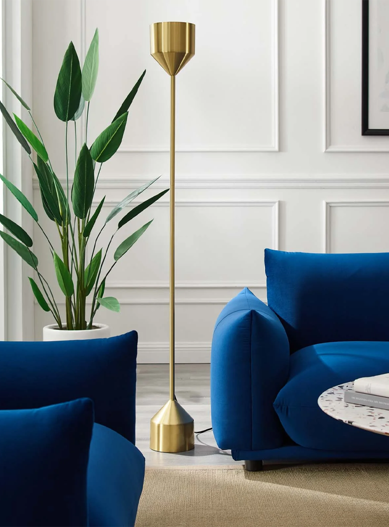 Thalassian Floor Lamp,Gold